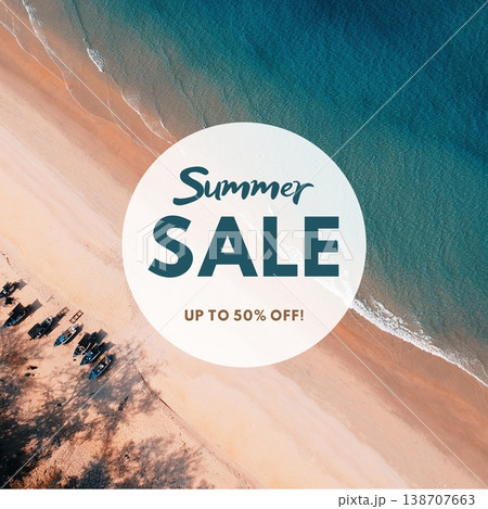 summer wave on beach 138707663