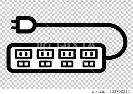A simple icon for switching between ON and OFF on a power strip. A simple icon for switching between ON and OFF on a power strip. 138708236