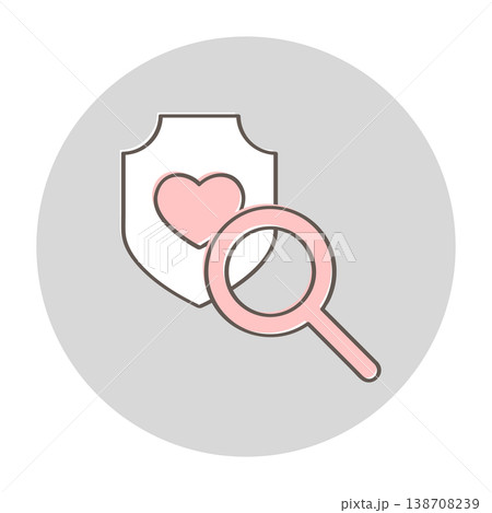 保険の補償内容をチェックするイラスト 保険の補償内容をチェックするイラスト 138708239