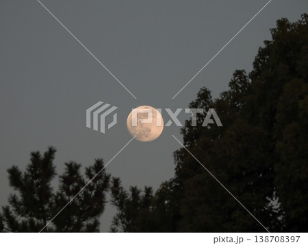 八坂神社　本殿（国宝）と満月 138708397