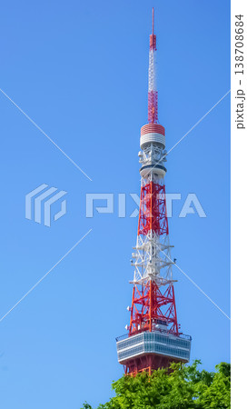 東京タワーと青空 東京タワーと青空 138708684