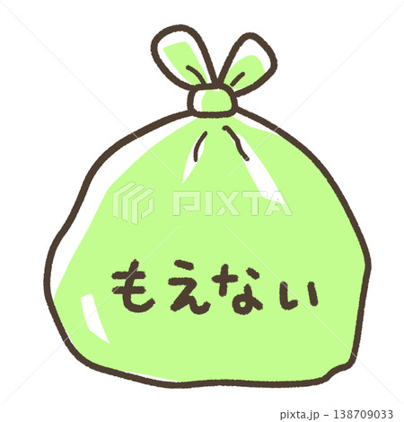 中身の入った燃えないごみの袋 中身の入った燃えないごみの袋 138709033