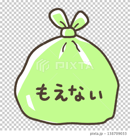中身の入った燃えないごみの袋 中身の入った燃えないごみの袋 138709033