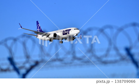 Warsaw, Poland. 3 February 2026. Plane SP-LRD LOT Polish Airlines Boeing 787-8 Dreamliner just before landing at the Chopin airport. Warsaw, Poland. 3 February 2026. Plane SP-LRD LOT Polish Airlines Boeing 787-8 Dreamliner just before landing at the Chopin airport. 138709066