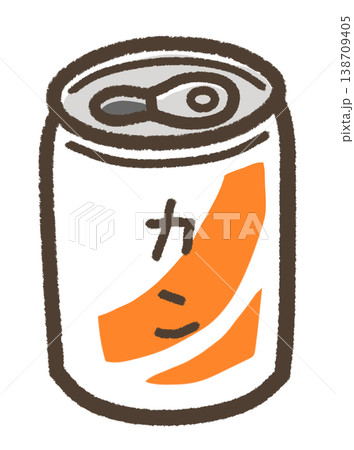 カンと書かれた空き缶 カンと書かれた空き缶 138709405
