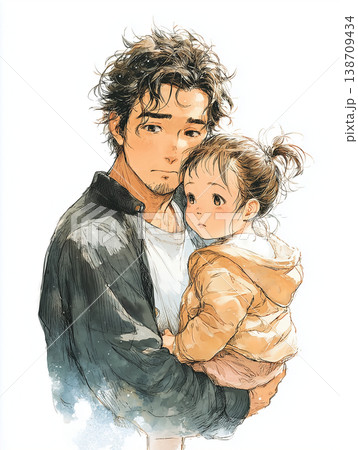 若い男性と赤ちゃん 138709434