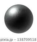 リアルな金属の球（背景透過） 138709518