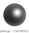 リアルな金属の球（背景透過） 138709522