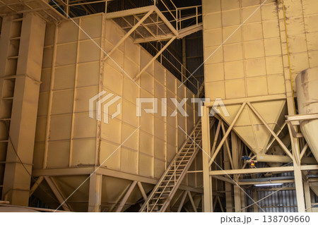 Interior of Poultry Feed Mill Plant, Thailand. Interior of Poultry Feed Mill Plant, Thailand. 138709660