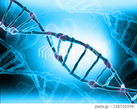 Dna structure on scientific background 138710359