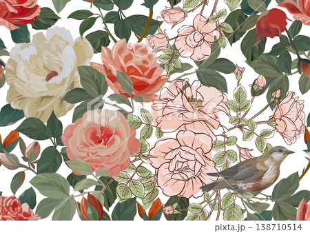 roses seamless pattern 1 roses seamless pattern 1 138710514
