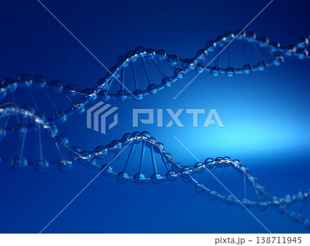 Dna structure on abstract background 138711945