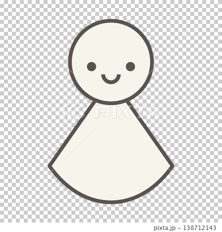 晴れを願うてるてる坊主　かわいいイラスト 138712143
