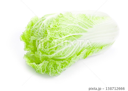 Ripe cabbage isolated on white Ripe cabbage isolated on white 138712666