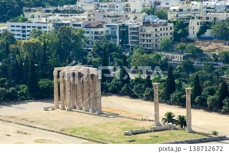 Temple of Olympian Zeus , Athens , Greece . 138712672