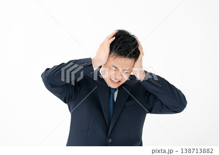 若い男性 ビジネス パニック 若い男性 ビジネス パニック 138713882