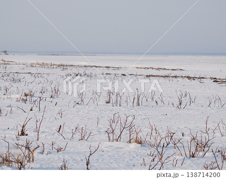 野付半島の雪景色 138714200