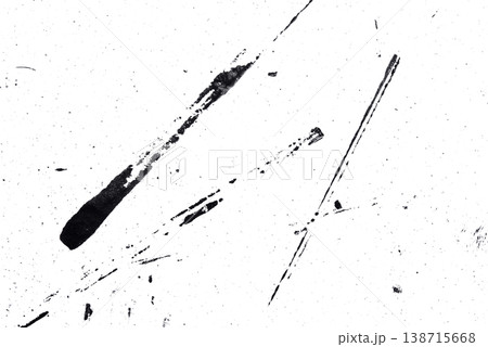 The abstract texture of black acrylic paint 138715668