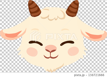 cute goat cartoon illustration adorable baby goat face flat design pastel animal character for kids nursery and farm theme cute goat cartoon illustration adorable baby goat face flat design pastel animal character for kids nursery and farm theme 138721666