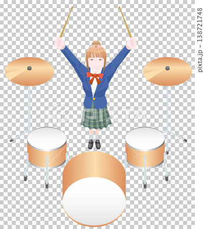 Drums and high school girls 138721748