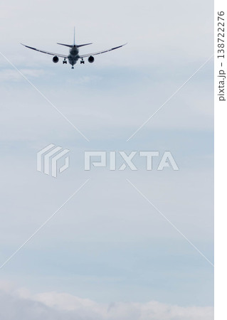 大空へ羽ばたく旅客機とコピースペース：ビジネスの飛躍と成長のイメージ 138722276