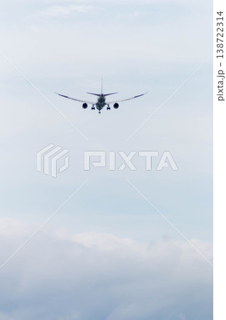 大空へ羽ばたく旅客機とコピースペース：ビジネスの飛躍と成長のイメージ 138722314