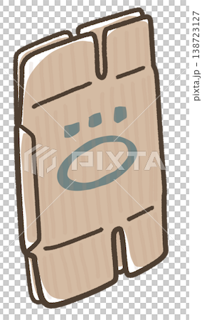 折りたたまれた段ボール 138723127