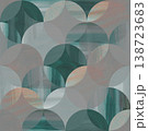 Seamless abstract art black and white pattern with fish scales for textiles. 138723683