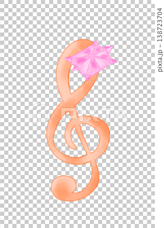 用摺紙製作的有烏龜的音符 138723704