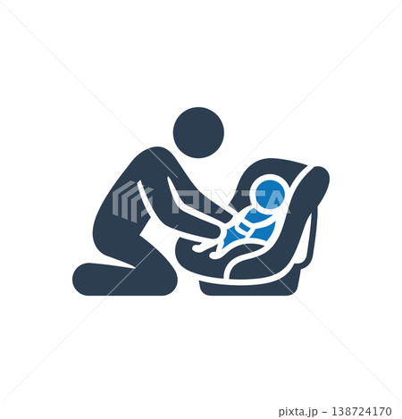 Child Safety Seat Security Icon 138724170
