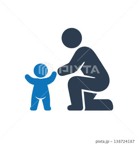 First Steps Learning Milestone Icon First Steps Learning Milestone Icon 138724187