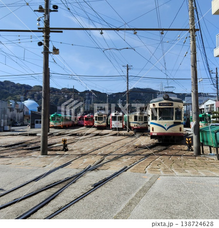路面電車の車庫 路面電車の車庫 138724628