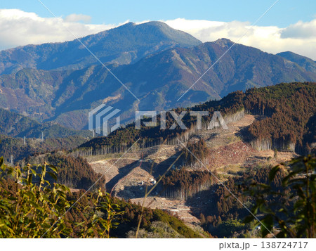 土佐町なんてん展望台から望む白髪山 土佐町なんてん展望台から望む白髪山 138724717
