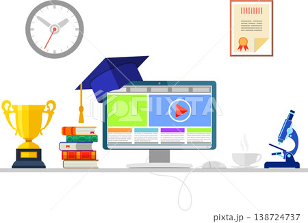 Online Education Concept Online Education Concept 138724737