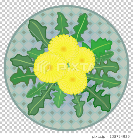 蒲公英插圖,圓形背景 蒲公英插圖,圓形背景 138724929