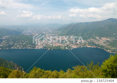 Varenna village with mountains on Lake Como Italy Varenna village with mountains on Lake Como Italy 138725404