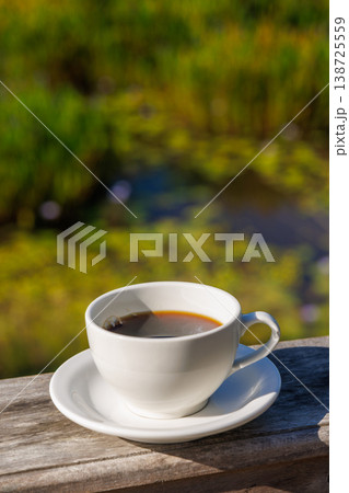 Coffee with mountain view morning 138725559