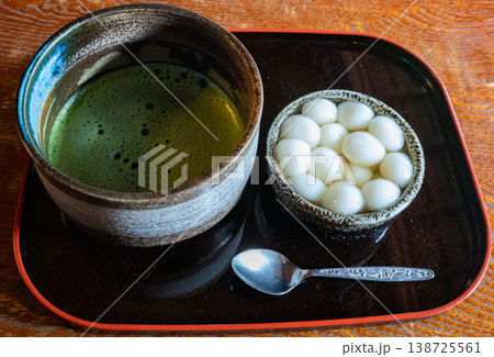 島原名物のかんざらしと抹茶 島原名物のかんざらしと抹茶 138725561