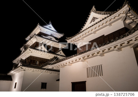 夜の大洲城の風景（大洲市） 138725706