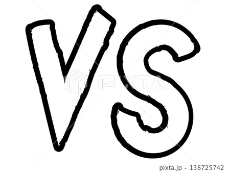 VSの文字アイコン VSの文字アイコン 138725742