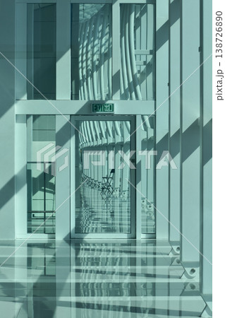 Modern building structure with unique interiors design. Building abstract, interiors design. Modern building structure with unique interiors design. Building abstract, interiors design. 138726890