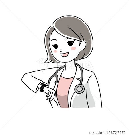笑顔の女性医師1-2 138727672