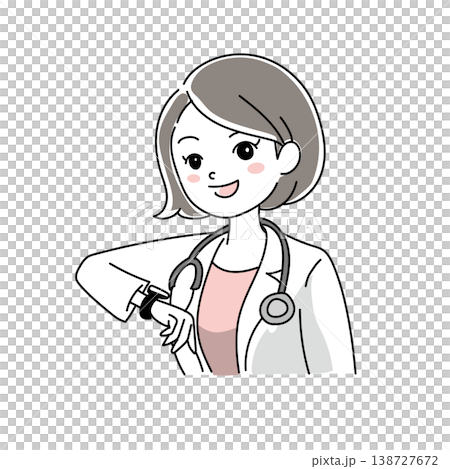 笑顔の女性医師1-2 138727672