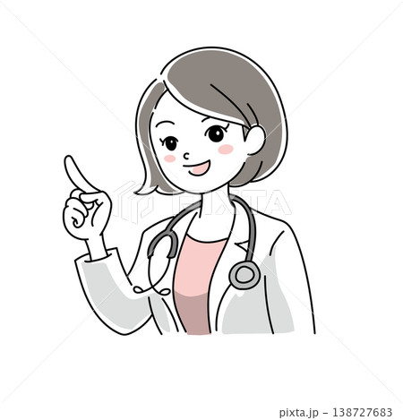 笑顔の女性医師1-18 138727683