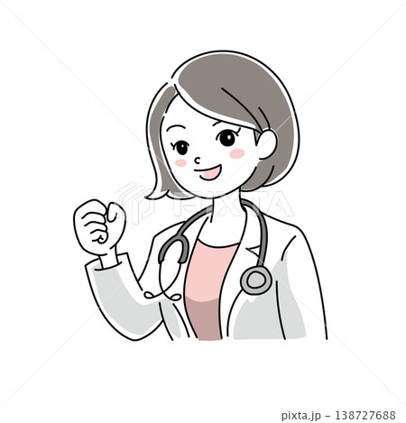 笑顔の女性医師1-13 138727688