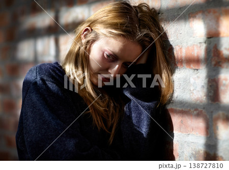 Woman, abuse and scared with pain, hiding or fear with hands, afraid or conflict. Toxic relationship, shame or home for physical assault, problem or domestic violence with terror, anxiety or pain Woman, abuse and scared with pain, hiding or fear with hands, afraid or conflict. Toxic relationship, shame or home for physical assault, problem or domestic violence with terror, anxiety or pain 138727810