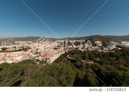 Panoramic view of Malaga from Gibralfaro Castle Spain Panoramic view of Malaga from Gibralfaro Castle Spain 138728823
