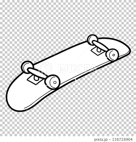 スケートボード2(手描き) スケートボード2(手描き) 138728904
