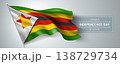 Zimbabwe happy independence day greeting card, banner vector illustration 138729734