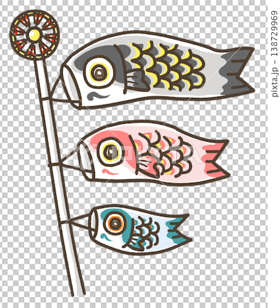 風向標竿上的鯉魚擬餌 風向標竿上的鯉魚擬餌 138729969
